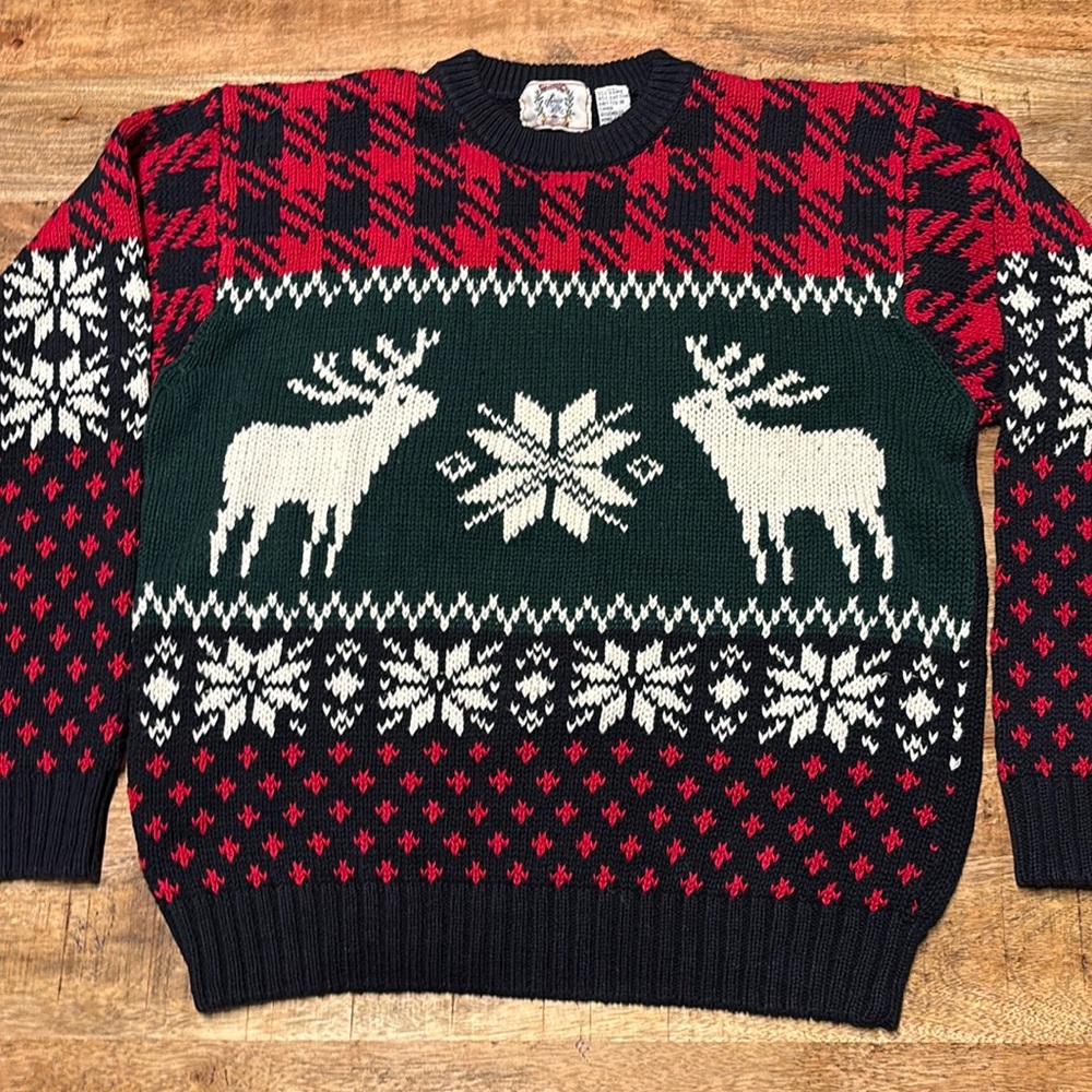 Sears Roebuck And Co Vintage Men’s Pullover Sweater Size XL (3)